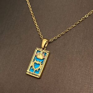 Empress Tarot 18K Gold Plated Steel Necklace
